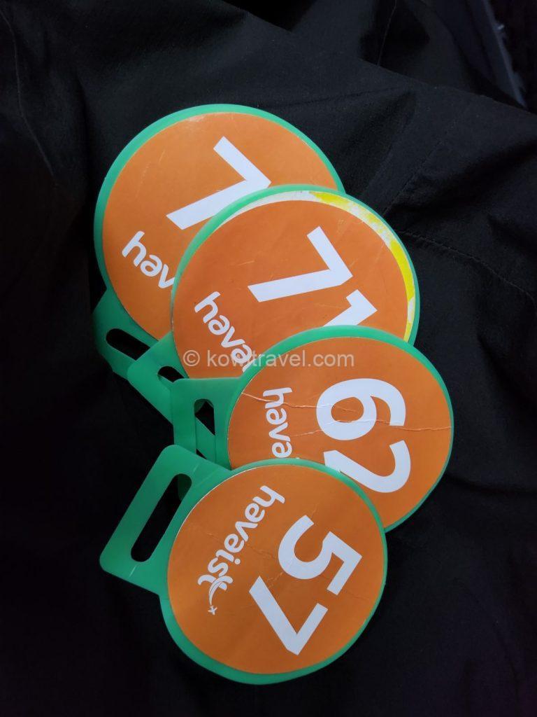 ‘Havaist’ Airport Bus Baggage Ticket