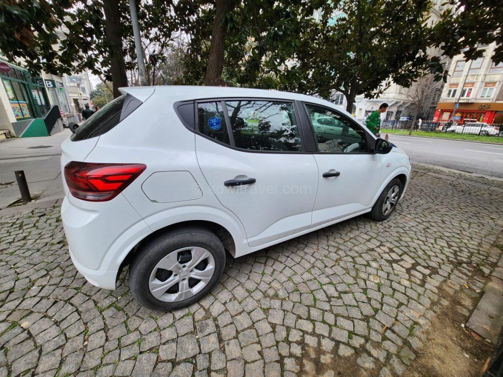 The rental car contracted with Auto Union to be with us for a month!!