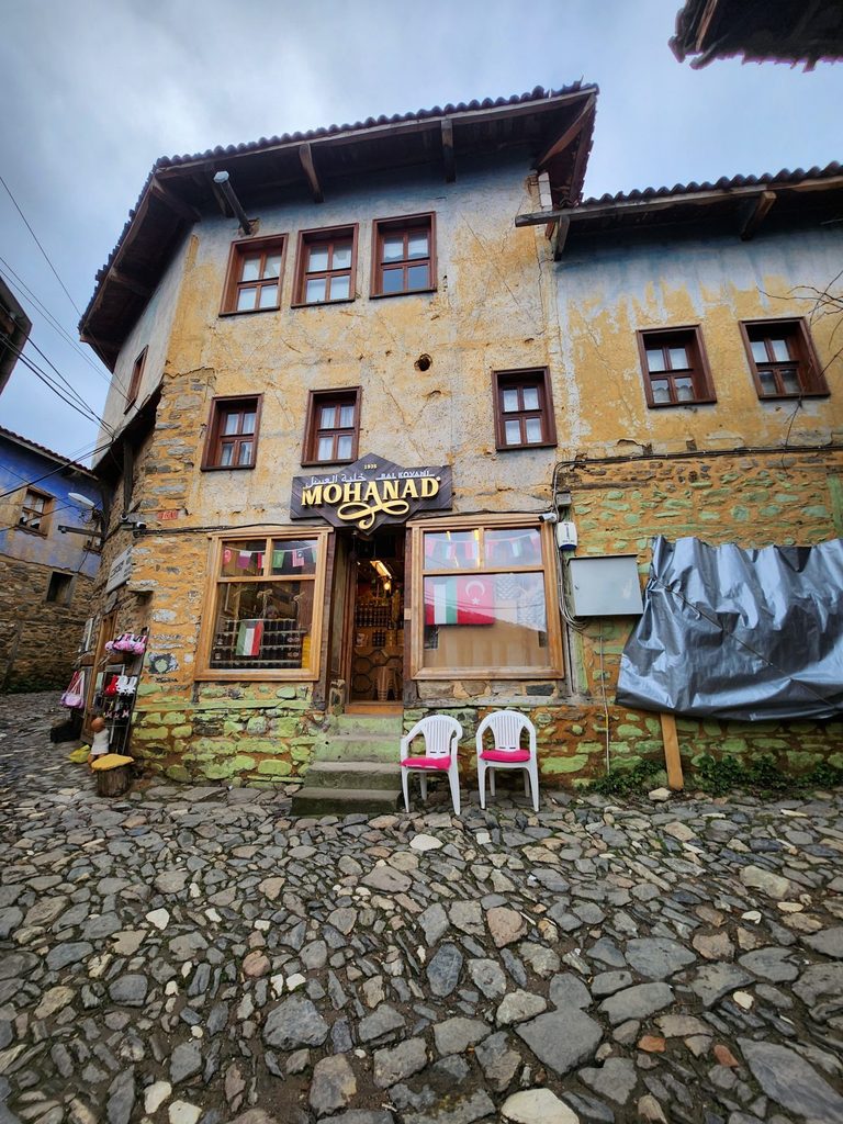 Shops selling the village's specialty, blackberry (Karadut) drinks, and various souvenirs